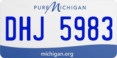 MI license plate DHJ5983