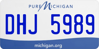 MI license plate DHJ5989
