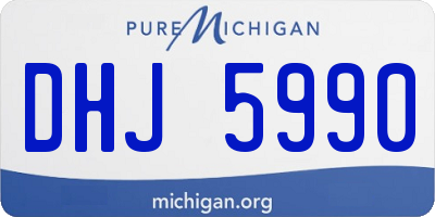 MI license plate DHJ5990