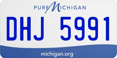MI license plate DHJ5991