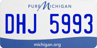 MI license plate DHJ5993