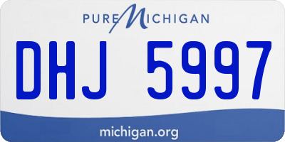 MI license plate DHJ5997