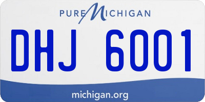 MI license plate DHJ6001