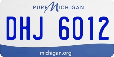 MI license plate DHJ6012