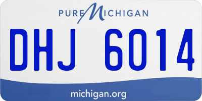 MI license plate DHJ6014