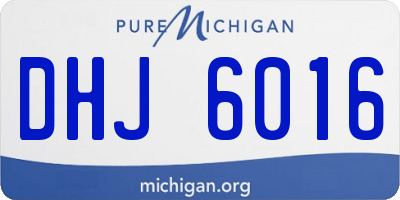 MI license plate DHJ6016