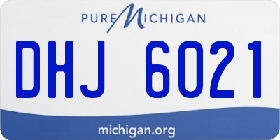 MI license plate DHJ6021