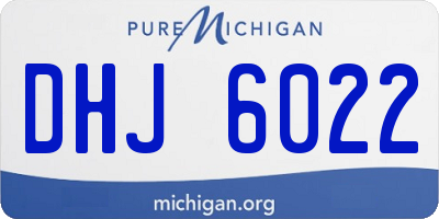 MI license plate DHJ6022