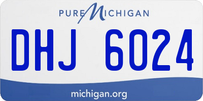 MI license plate DHJ6024