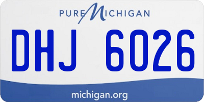 MI license plate DHJ6026