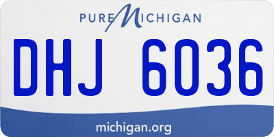 MI license plate DHJ6036
