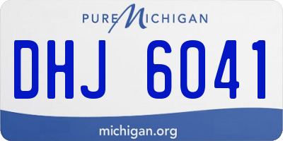 MI license plate DHJ6041