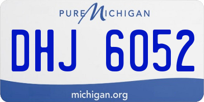 MI license plate DHJ6052