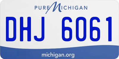 MI license plate DHJ6061