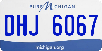 MI license plate DHJ6067