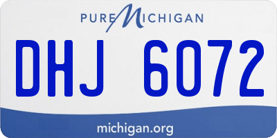 MI license plate DHJ6072