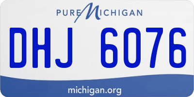 MI license plate DHJ6076