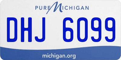 MI license plate DHJ6099