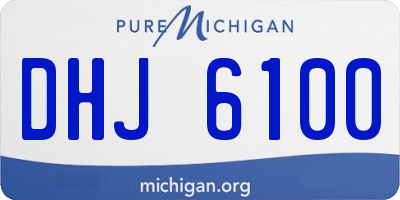 MI license plate DHJ6100