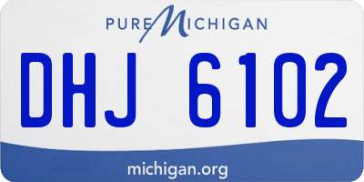 MI license plate DHJ6102