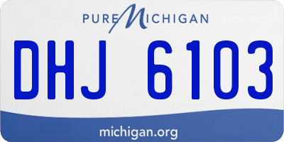 MI license plate DHJ6103
