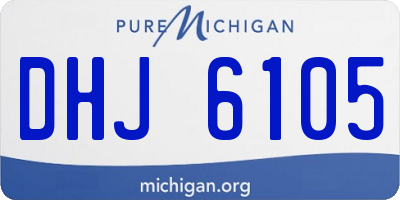 MI license plate DHJ6105
