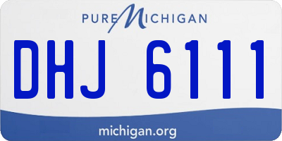 MI license plate DHJ6111