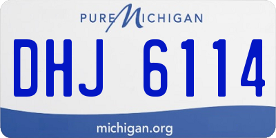 MI license plate DHJ6114