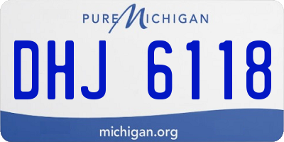 MI license plate DHJ6118