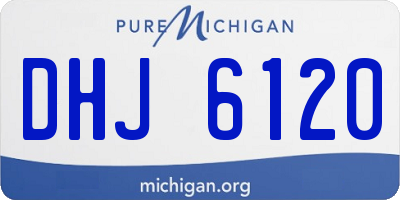MI license plate DHJ6120