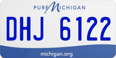 MI license plate DHJ6122