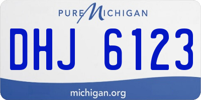 MI license plate DHJ6123