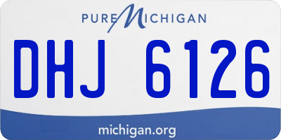 MI license plate DHJ6126