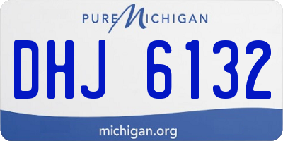 MI license plate DHJ6132