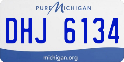 MI license plate DHJ6134