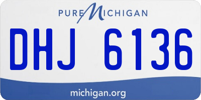 MI license plate DHJ6136