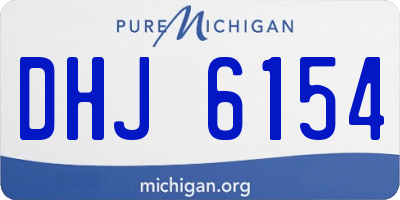 MI license plate DHJ6154