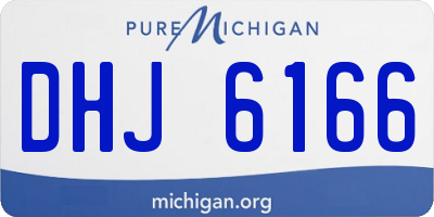 MI license plate DHJ6166