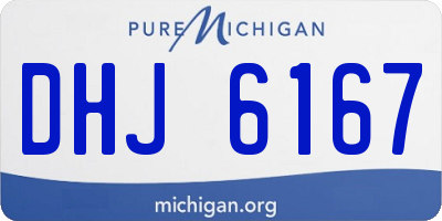 MI license plate DHJ6167