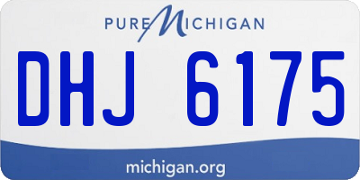 MI license plate DHJ6175