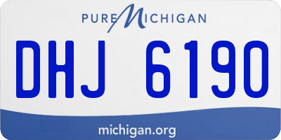 MI license plate DHJ6190