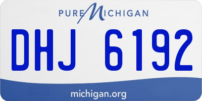 MI license plate DHJ6192