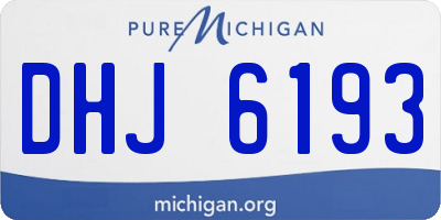 MI license plate DHJ6193