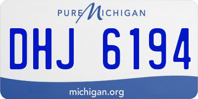 MI license plate DHJ6194