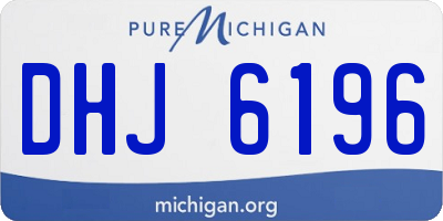 MI license plate DHJ6196
