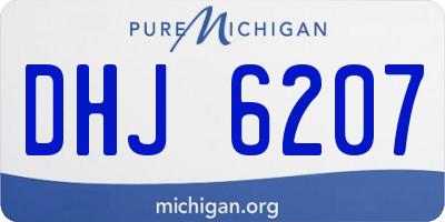 MI license plate DHJ6207