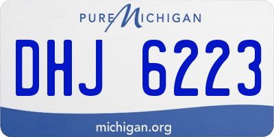 MI license plate DHJ6223
