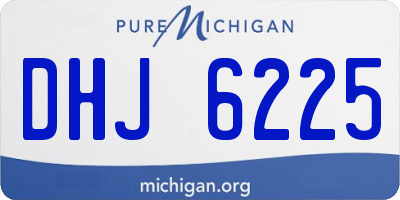 MI license plate DHJ6225