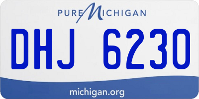 MI license plate DHJ6230