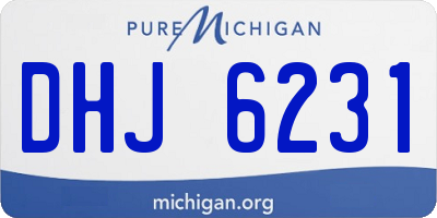 MI license plate DHJ6231